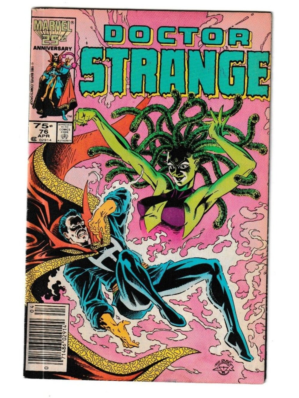 Marvel Comic Thunder Hawk Vehicle & Doctor Strange #76 Marvel 25th Anniversary